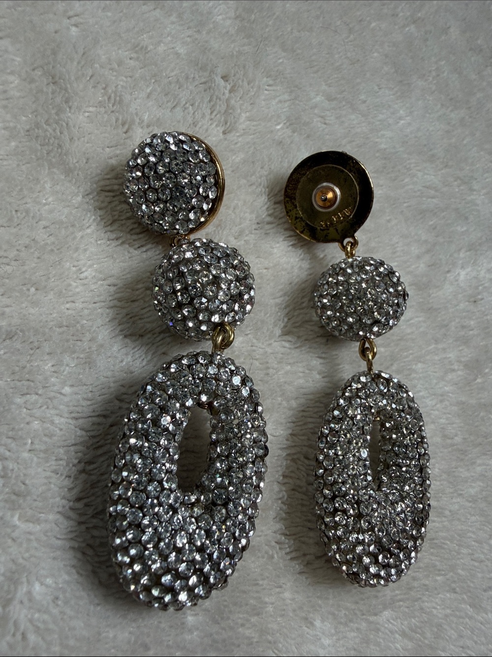 J. Crew Crystal Bold Statement Dangle Earrings - Picture 4 of 6